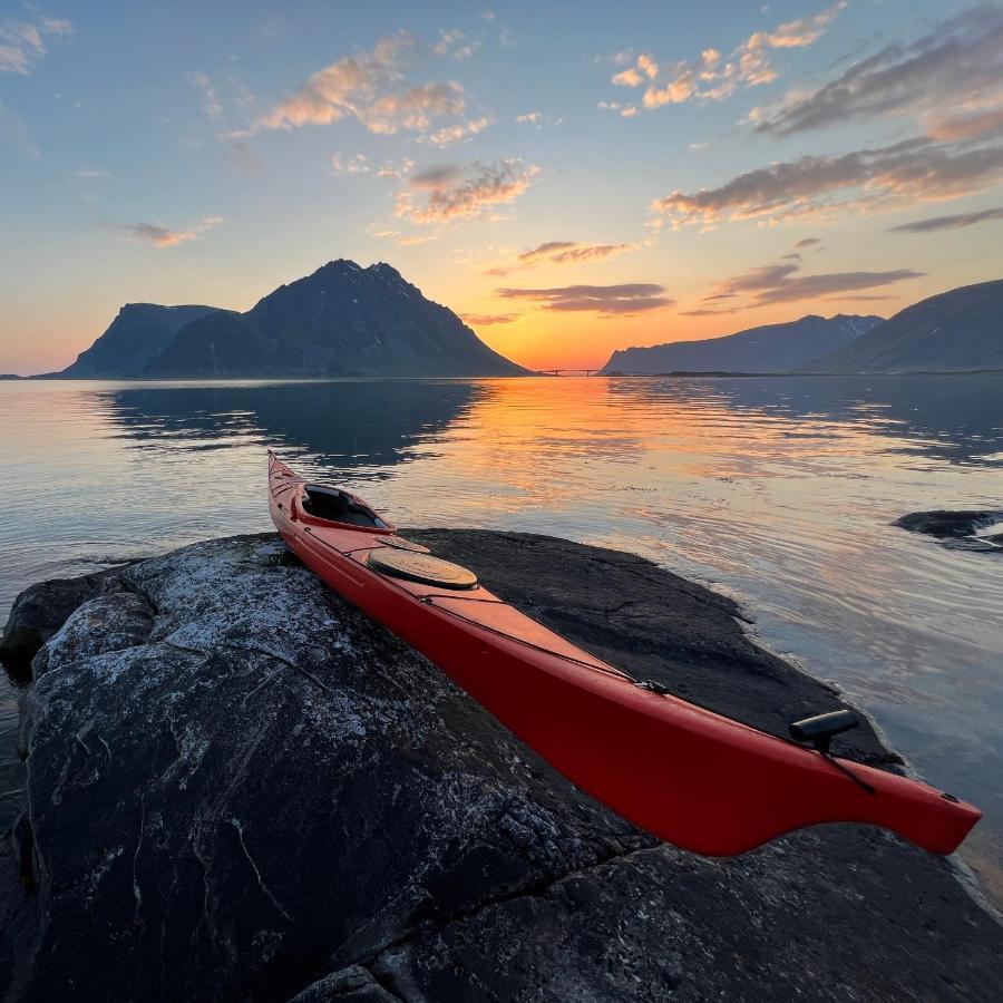 New! Luxury Cabin In Beautiful Lofoten Kleppstad Eksteriør bilde