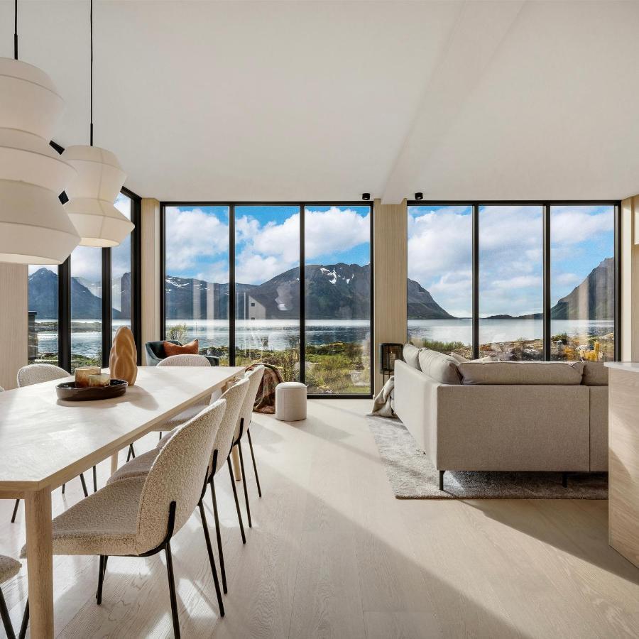 New! Luxury Cabin In Beautiful Lofoten Kleppstad Eksteriør bilde