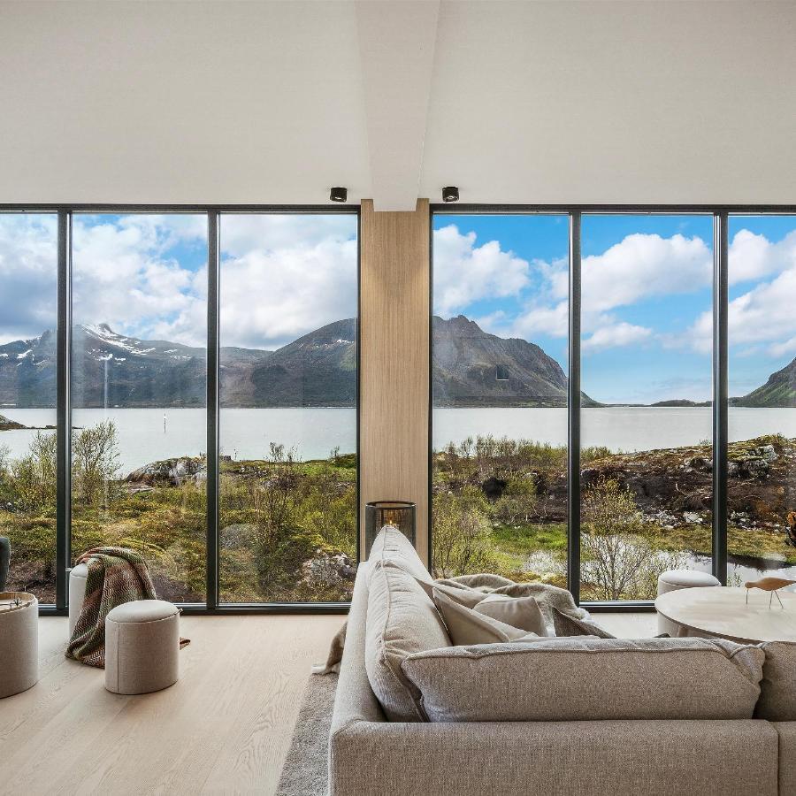 New! Luxury Cabin In Beautiful Lofoten Kleppstad Eksteriør bilde