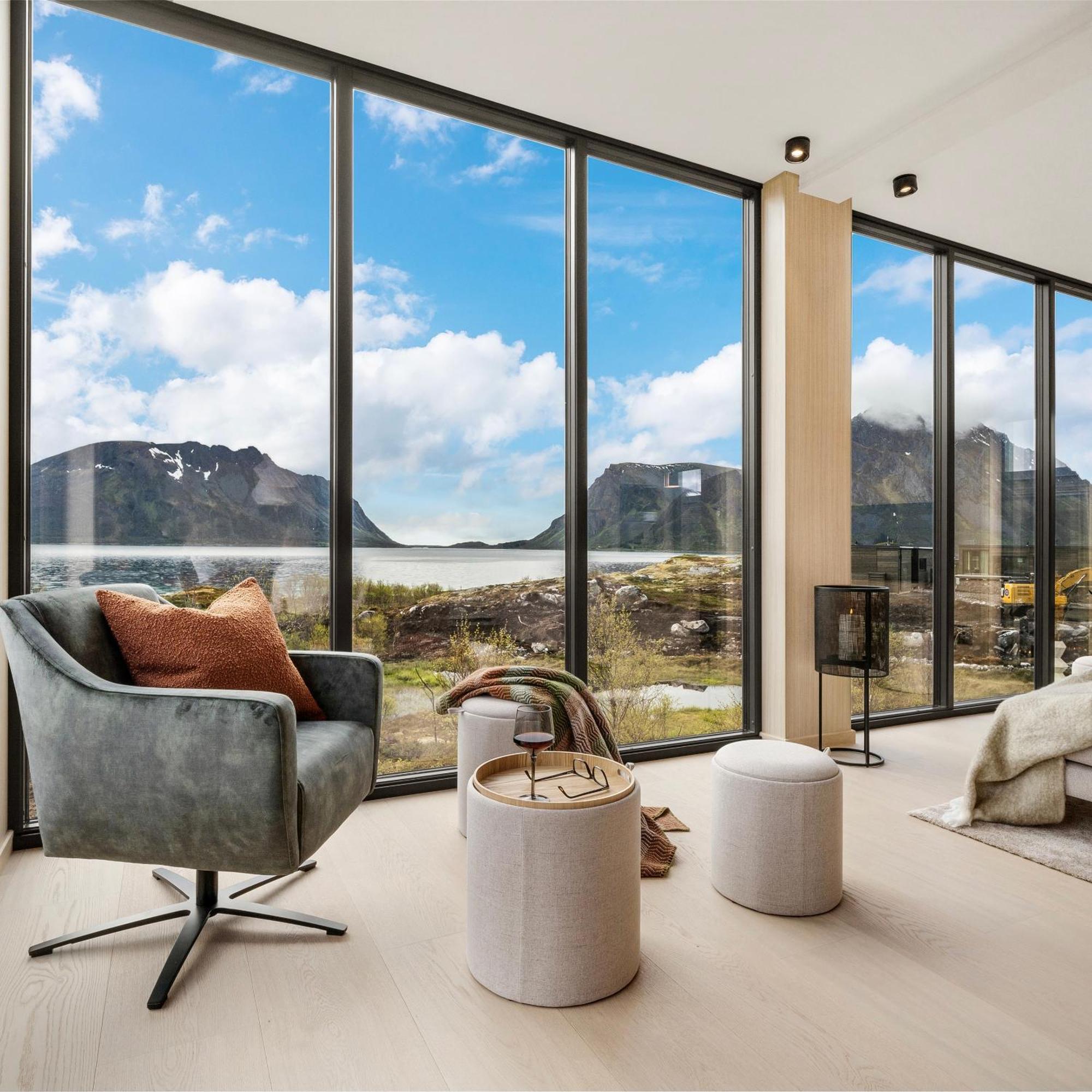 New! Luxury Cabin In Beautiful Lofoten Kleppstad Eksteriør bilde