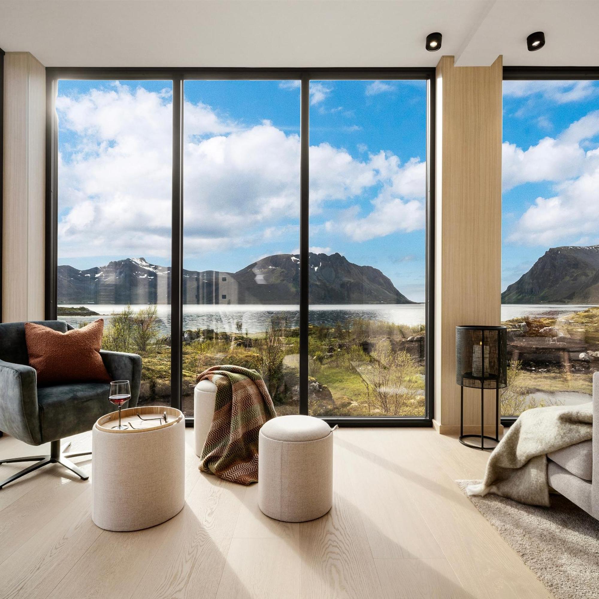 New! Luxury Cabin In Beautiful Lofoten Kleppstad Eksteriør bilde